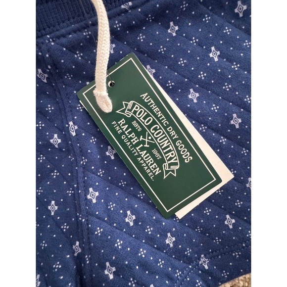 Polo Country Ralph Lauren Girls Blue Print Knit Shorts Size 5 NWT - Picture 4 of 5